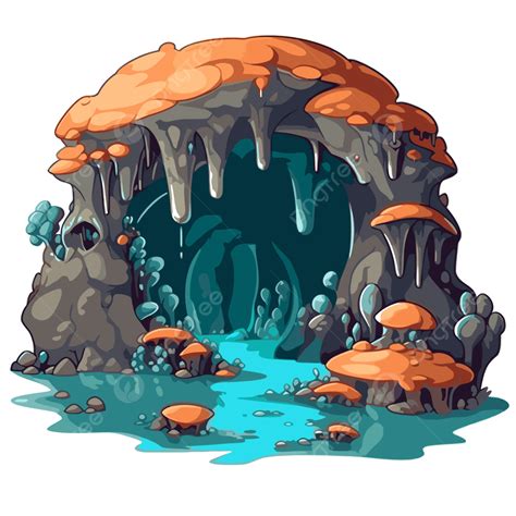Underwater Cave Clipart