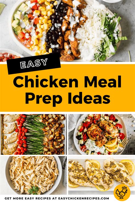 25+ Chicken Meal Prep Ideas That Are Anything But Boring - Easy Chicken ...