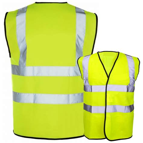 Hi Vis Safety Vest, Waistcoat Hi Viz Tabard- Yellow & Orange EN ISO ...