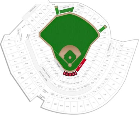 Great American Ball Park Seating Chart with Seat Numbers and Rows