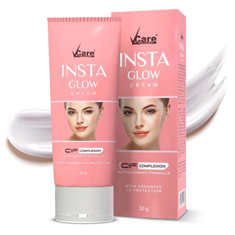 VCare Insta Glow Cream with Enhanced UV Protection for Brighter Skin ...