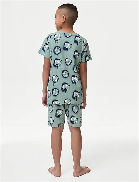 Buy Pure Cotton Football Pyjamas (7-14 Yrs) at Marks & Spencer