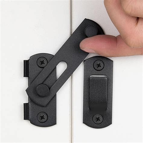 Amazon.com: INIRET 2 Packs Barn Door Latches，2.75” x 2.02” Matte Black ...