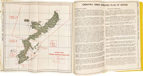 Rare confidential briefing book prepared for the Okinawa invasion ...