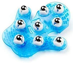 MAX MY SHOP Palm Shaped Hand Glove with 9 Roller Ball (360 Degree) for ...