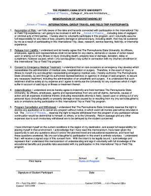 Fillable Online theatre psu WILLIAM DOANSchool of Theatre - Penn State ...