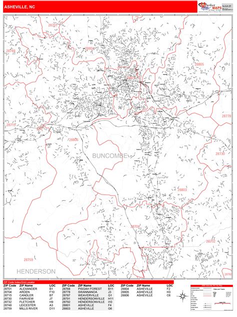 Asheville Nc Zip Codes Map at Darcy Bromley blog