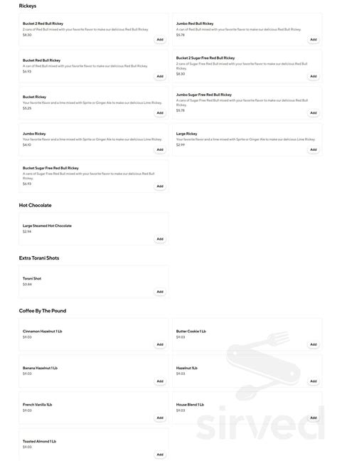 PS Gourmet Coffee menu in Braintree, Massachusetts, USA