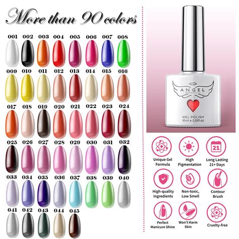 Gel Nail Polish, 91 Pcs Colors, 10 Ml, Base Coat, Top Coat, Matte Top ...
