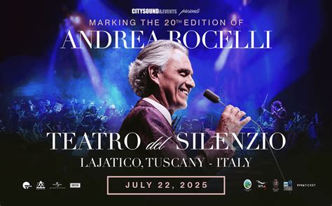 Andrea Bocelli Tuscany Andrea Bocelli 30th – The Celebration Preview