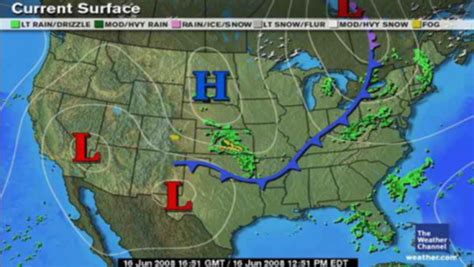 Stationary Front Example 的图像结果