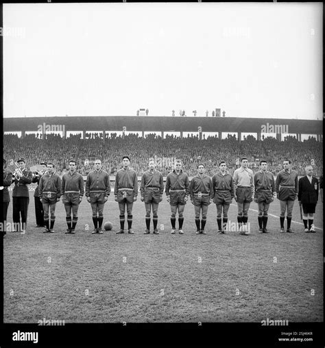 WM-Ausscheidung 1957: Schweiz - Spanien; die spanische Mannschaft#WC ...