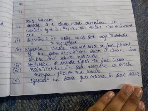 [Expert Verified] explain the process of nutrition in amoeba class 10 ...