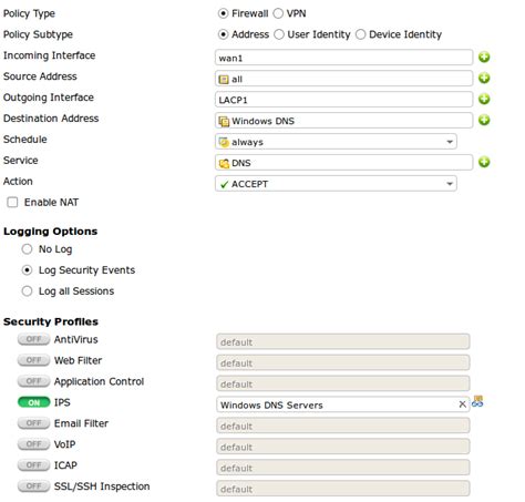 Image result for FortiGate IPS Sensor