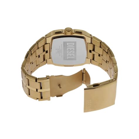 DZ4639 DIESEL | Cliffhanger Chrono Square Gold Dial Watch (Men) – Sai ...