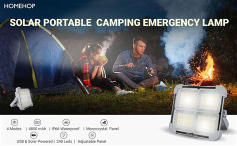 Homehop Solar Light Outdoor Home Waterproof 50W LED Emergency ...