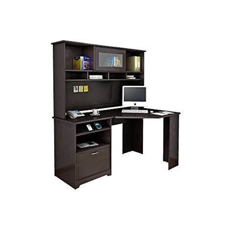 Buy Bush Furniture Cabot Corner Desk with Hutch in Espresso Oak Online ...
