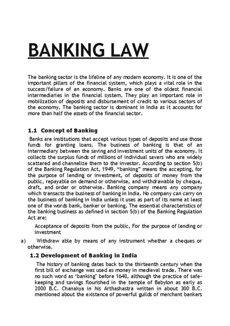 Banking LAW notes for llb and bba llb - KLE LAW ACADEMY BELAGAVI ...