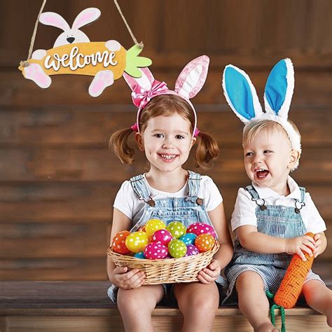 Easter clearance!Whimsical Easter Decor Door Hanging Sign Happy Easter ...