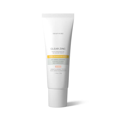 Clear Zinc Tinted Sunscreen Gel – Ceuticoz