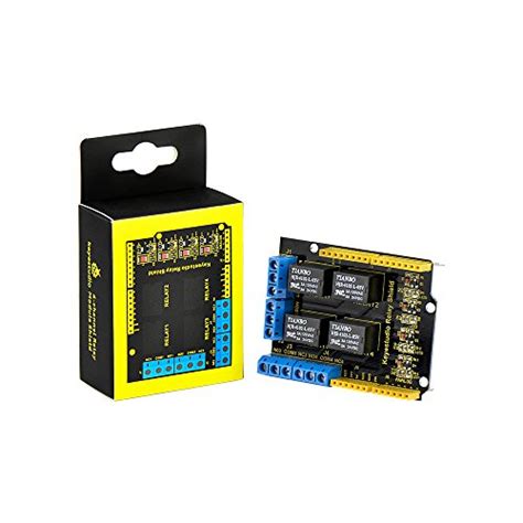 Buy KEYESTUDIO 4 Channel Relay Shield 5V for Arduino Controller R3 ARM ...
