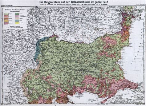 Ethnographic Map of Bulgaria 1912