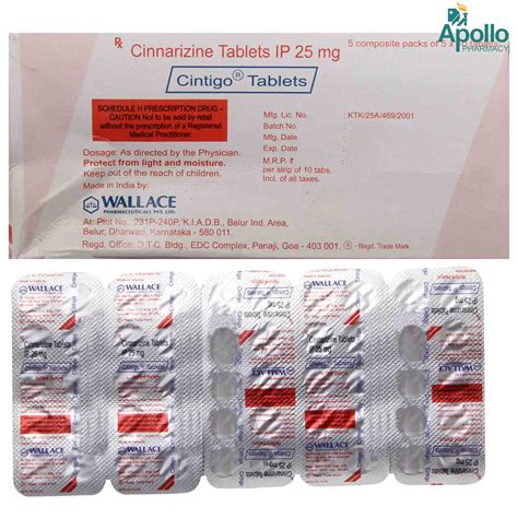 CINTIGO 25MG TABLET Price, Uses, Side Effects, Composition - Apollo ...