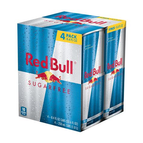 Buy Red Bull Energy Drink, Sugar Free, 8.4 Fl Oz (4 Pack) Online at ...