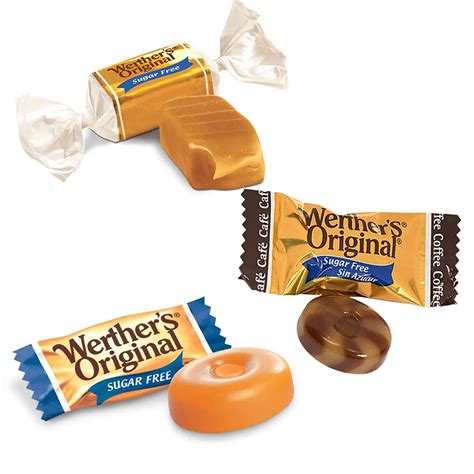 Werthers Sugar Free Candy Variety Pack - Classic Caramel Flavored Hard ...