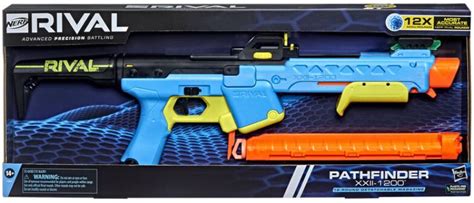 Nerf Rival Pathfinder XXII-1200 Blaster with 12 Rival Accu-Rounds Guns ...