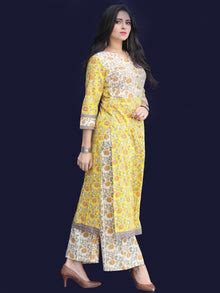 Rozana Zafrah Kurta Palazzo Set - KS22AS2037 – InduBindu