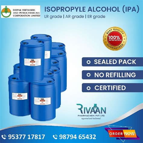 Isopropyl Alcohol Suppliers in Gujarat, India - Visit Now