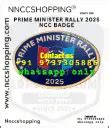 Prime minister rally 2025 ncc badge