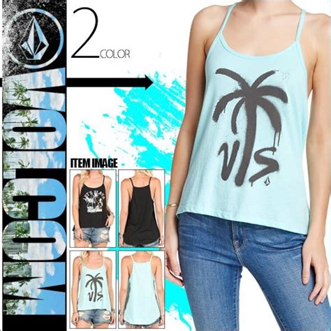 B3521500 ボルコム キャミソール レディース かわいい 人気ブランド 選べる 2カラー 水色系 黒 SHORELINE STRAPPY ...