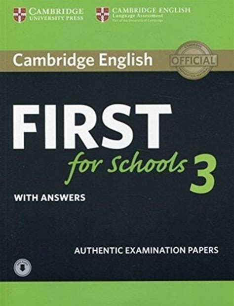 Cambridge English First for Schools 3 Student's Book with Answers with ...
