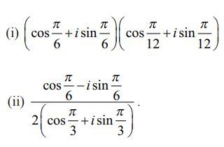 பயிற்சி 2.7: கலப்பு எண்களின் துருவ வடிவம் மற்றும் ஆய்லர் வடிவம் (Polar ...