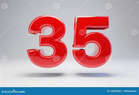 colorful number of cardboard - number 35 Stock Photo - Alamy