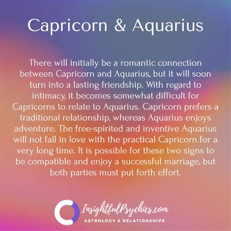 Capricorn And Aquarius