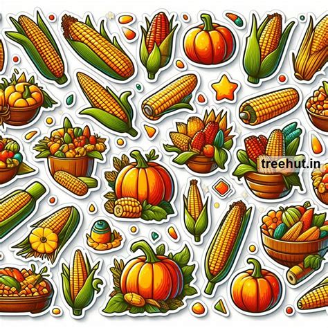 Printable Corn Stickers and 25 Harvest Craft Activities for Kids ...