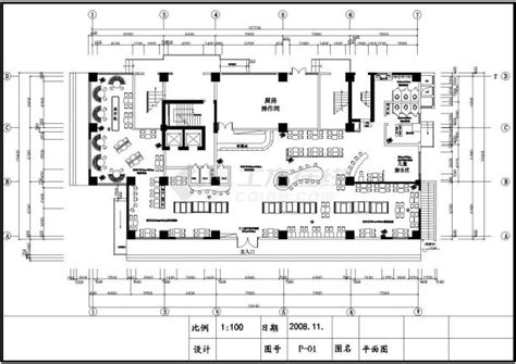 [北京]净雅大酒店餐厅层室内设计施工图-餐饮空间装修-筑龙室内设计论坛