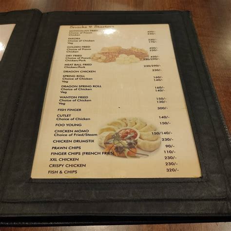 Menu at Kim Pou Chinese Banquet, Shillong, GS Rd