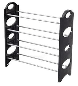 TRU : MODE 4 Layer Shoe Rack Adjustable Shoe Shelf Storage Organizer ...