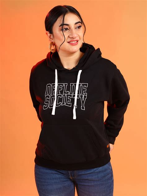 Plus Size WOMEN PRINTED HOODED SWEATSHIRT (3XL - 6XL) | Instafab Plus