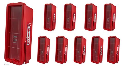 Buy 10 Pack! Red Surface-ed Fire Extinguisher Cabinet with Hammer ...
