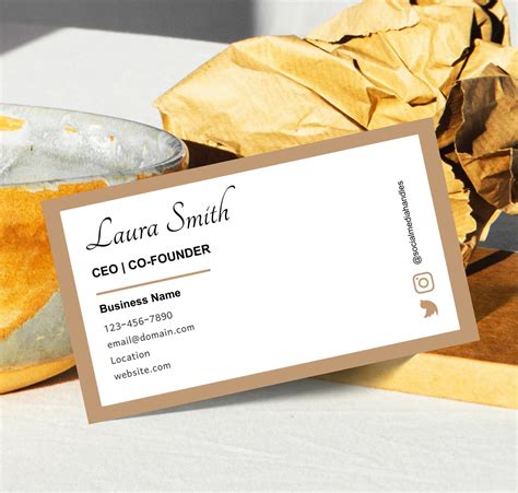 Founder Business Card Template, CEO Business Card Printable Business ...