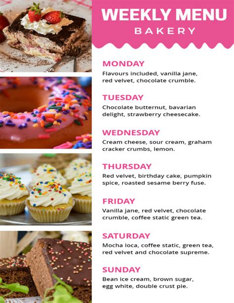 Free Weekly Menu 的图像结果