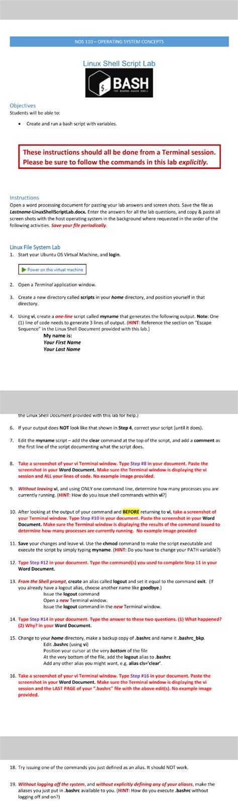 Nos. 1-10 Linux Shell Script Lab 2025 的图像结果