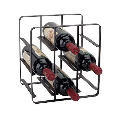 Apollo 9-Bottle Iron Wine Rack