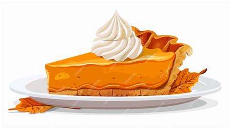 Pumpkin Pie Clipart Isolated Vector Illustration | Premium AI-generated ...