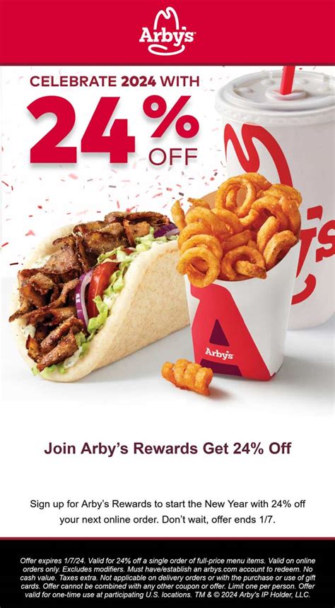 Arbys January 2024 Coupons and Promo Codes 🛒